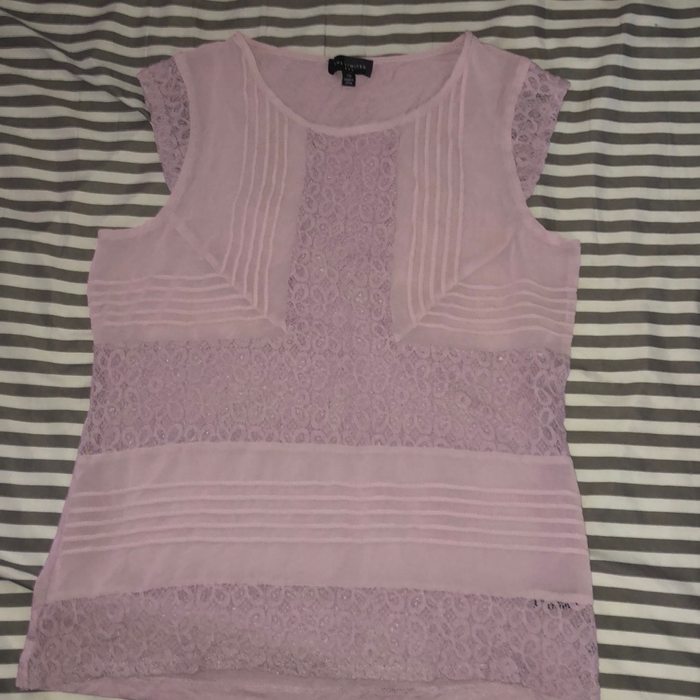 Lilac lace blouse